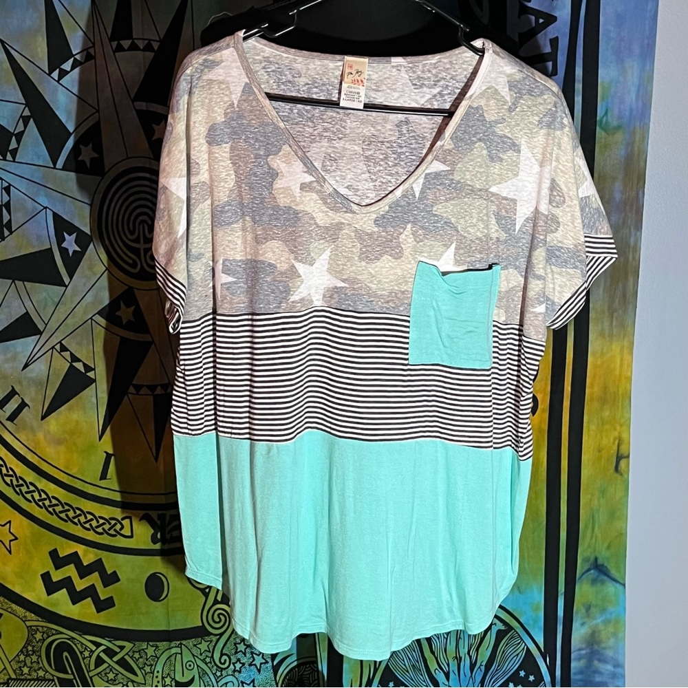 Color Block VNeck